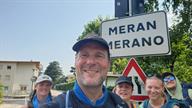 10: Tag: Bei 36°C erreichen wir das Ortsschild von Meran
