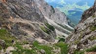 Steiler Abstieg nach Maria Alm