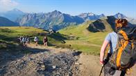 Im Hintergrund: Refuge de la Croix du Bonhomme