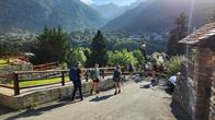 Es geht zunächst durch Courmayeur