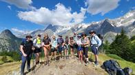Spektakuläre Aussicht oberhalb von Rf Bertone: Lexi, Helen, Emma, Niamh, Harald, Natalie, Hannah, Matt, Cathy, Drea, John