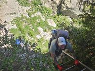 Die Leitern zum Tete aux Vents