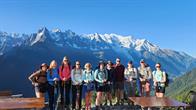 Auf zur letzten Etappe: v.l.n.r.: Hannah, Natalie, Emma Drea, Cathy, Lexi, John, Harald, Helen, Matt, Niamh