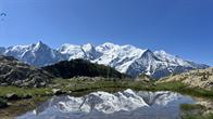 Spiegelung des Mt. Blanc